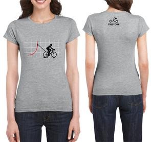 PLAYERA CICLISTA APLANANDO LA CURVA DAMA